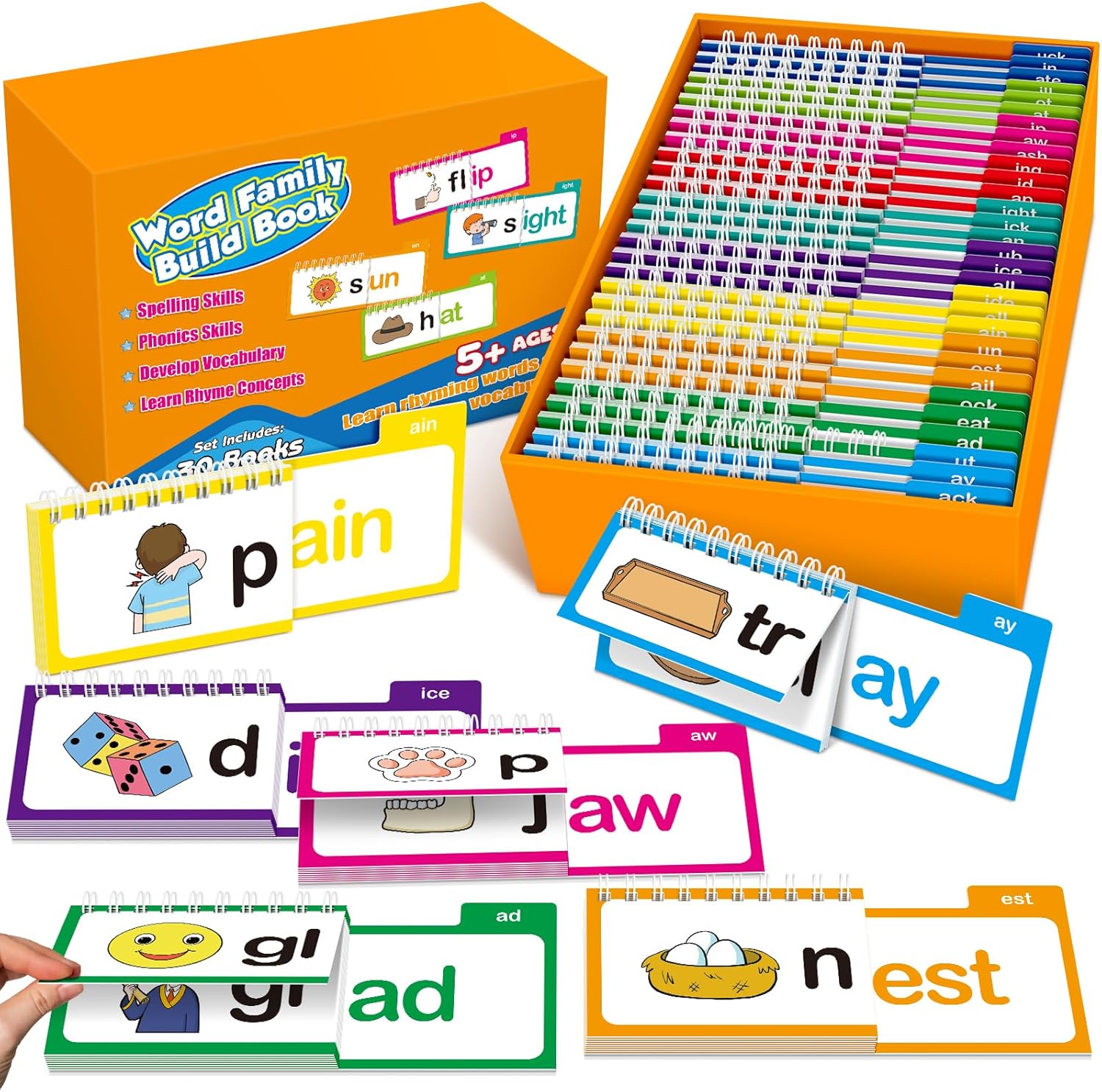 Phonics Card Game - Cartões de Flashcards de Fonética: Livro