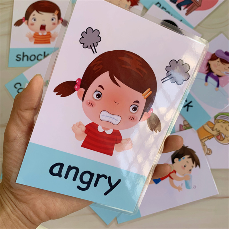 Kids Education Card - 14 pçs montessori bebê inglês cartões