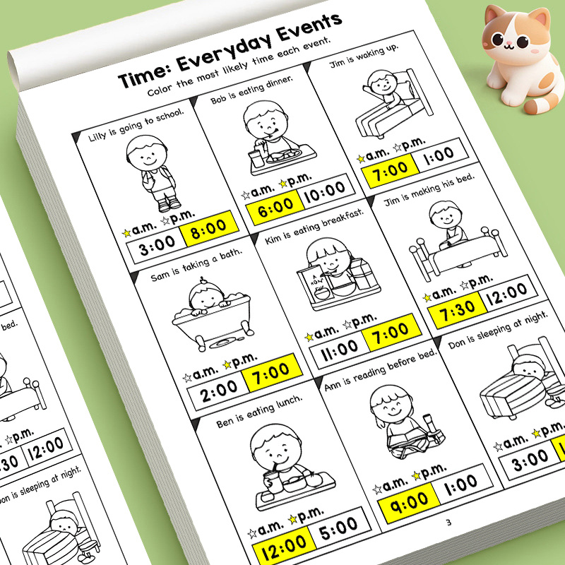 Kids Education Worksheet - Livro de Atividades Educacionais para Crianças: