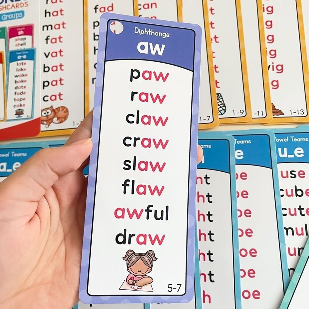 Kids Education Card - 117 Cartões de Fonética para Crianças,