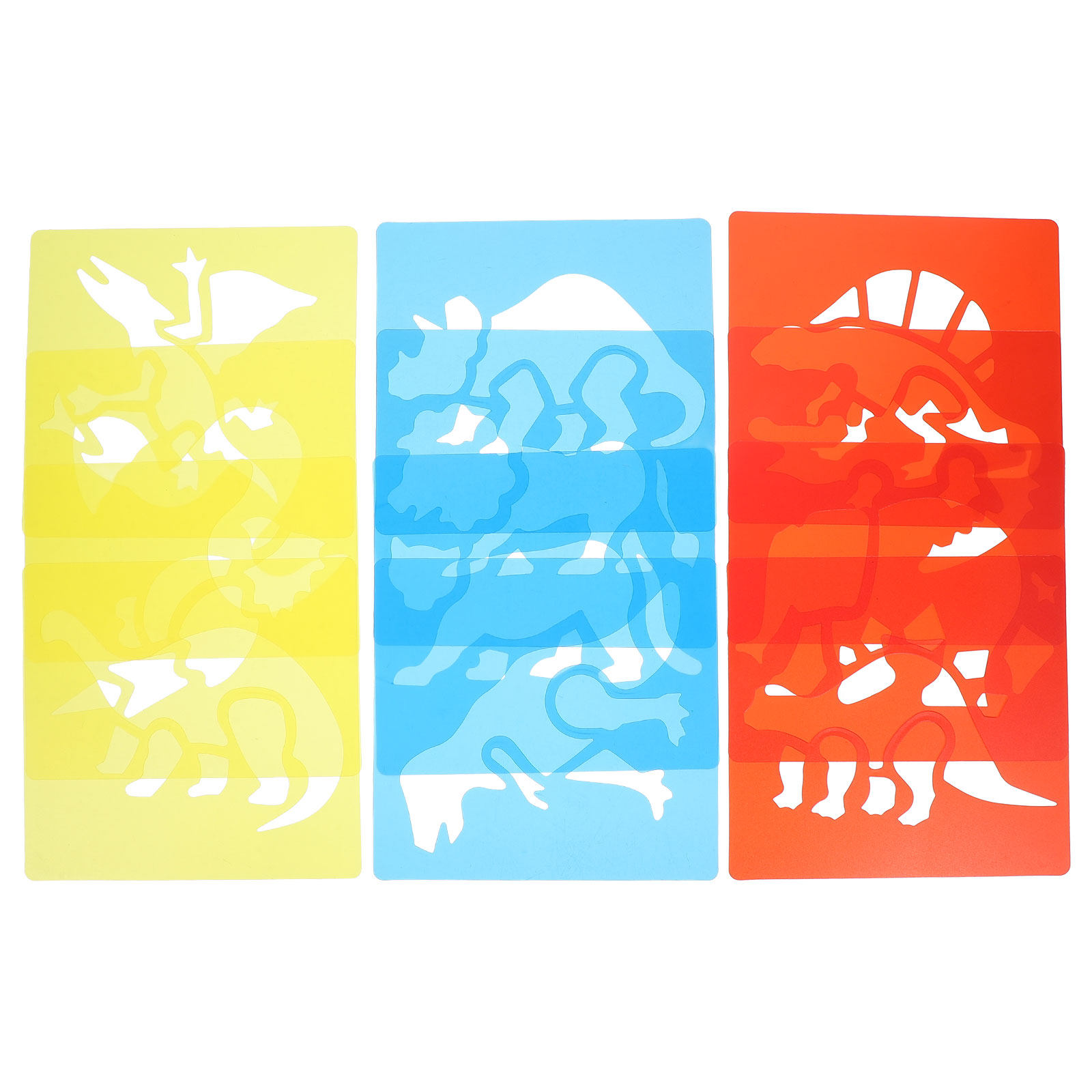 Kids Education Wallpaper - Conjunto de 12 Estênceis Plásticos para