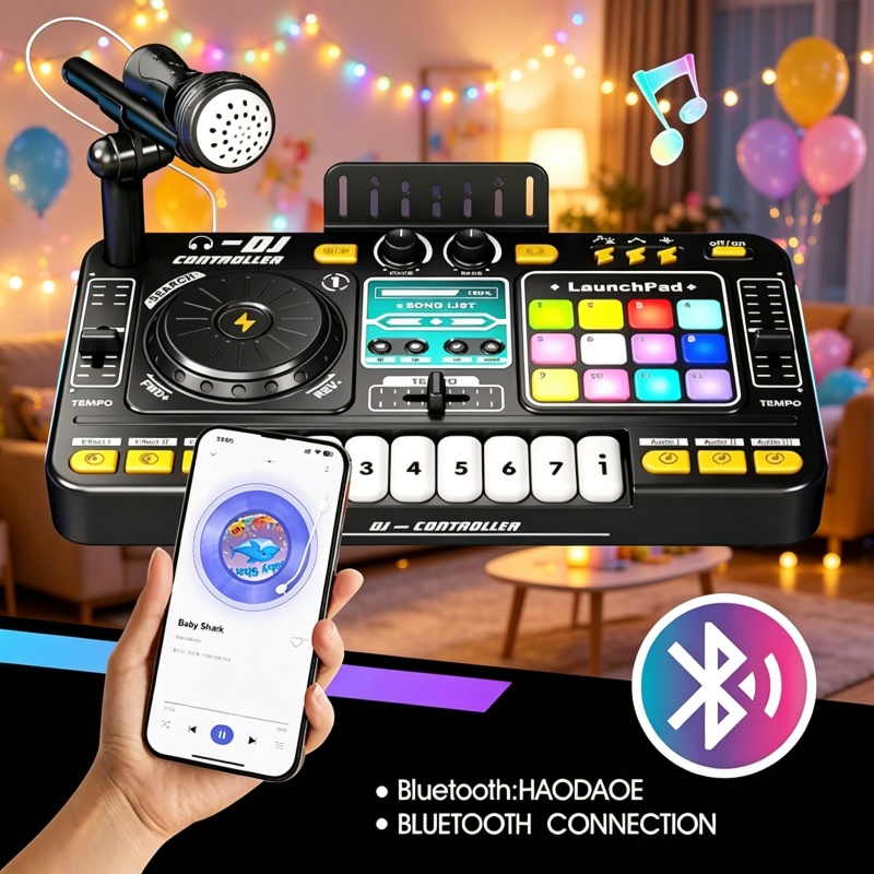 Kids Education Bd - Brinquedo Controlador de Mixer DJ de