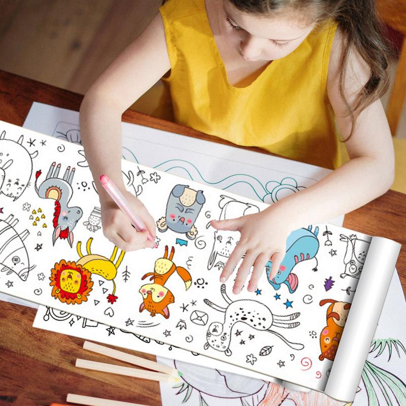 Rolo de papel para colorir par - Kids Education Wallpaper avaliação e preço