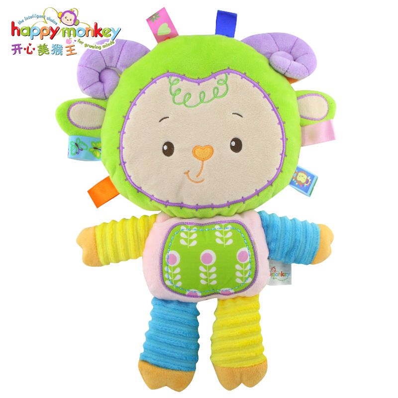 Macaco feliz-chocalho de pelúc - Happy Kids Education avaliação e preço