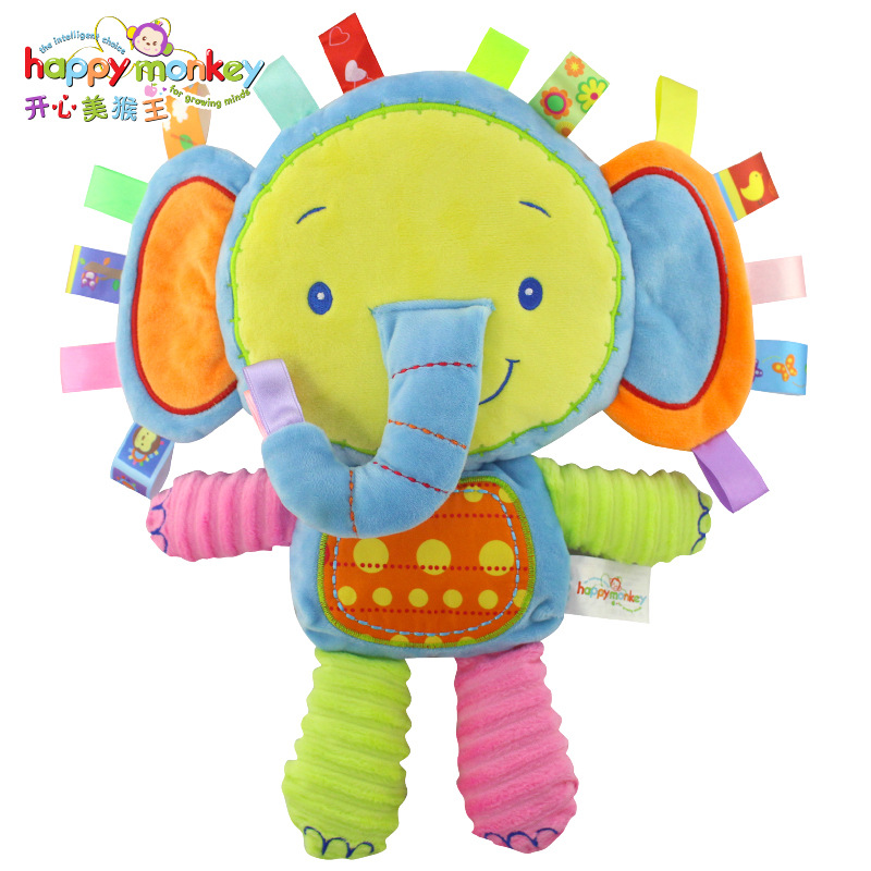 Macaco feliz-chocalho de pelúc - Happy Kids Education avaliação e preço