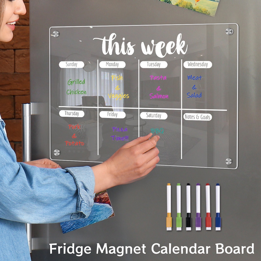 Ímã de geladeira calendário pl - Magnetic Letter Board avaliação e preço