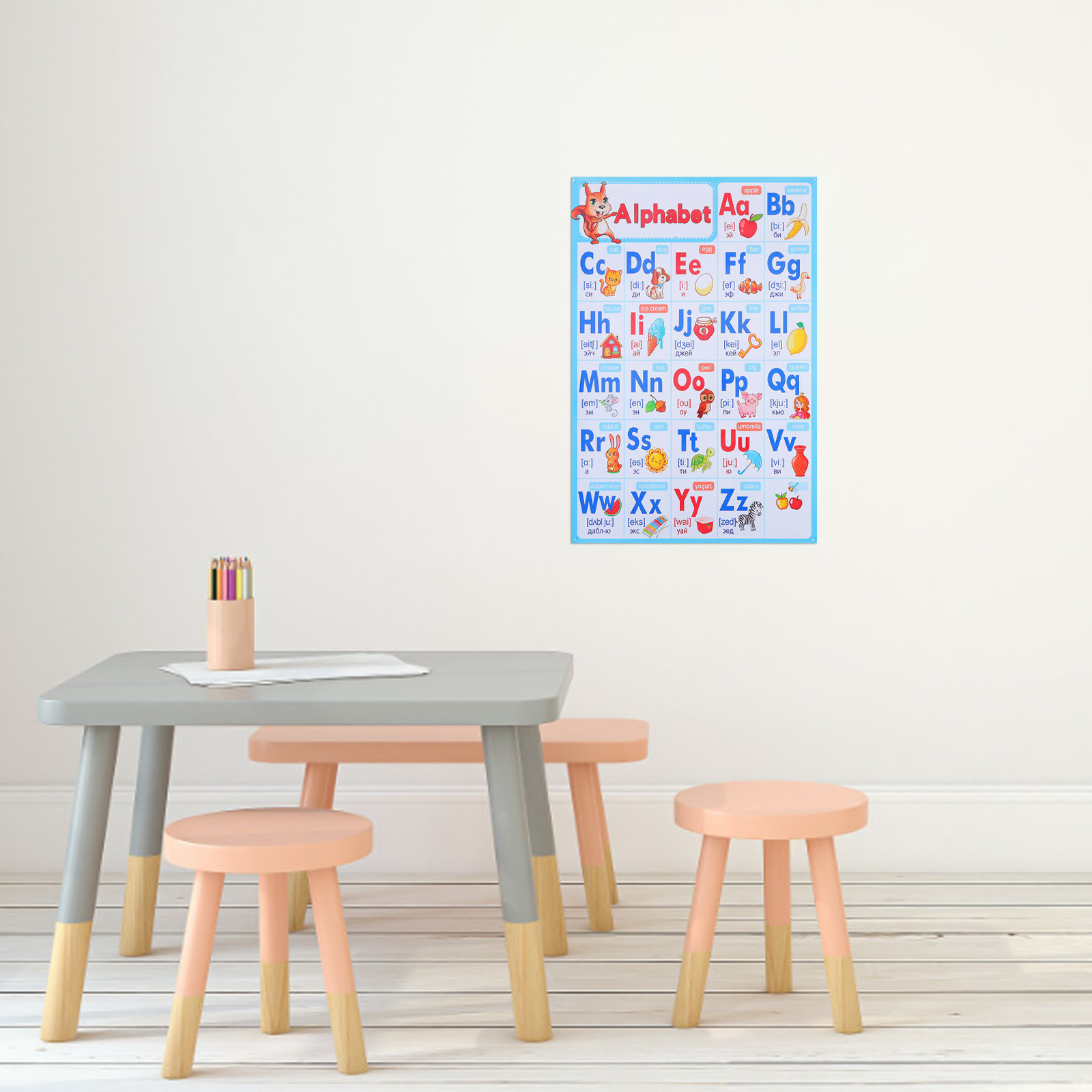 Pôster Abc para Sala de Aula P - Kids Education Wallpaper avaliação e preço