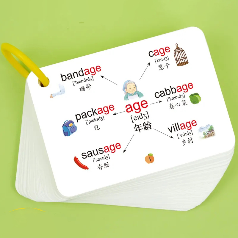 Mind Map Cards with Phonetic S - Kids Education Card avaliação e preço