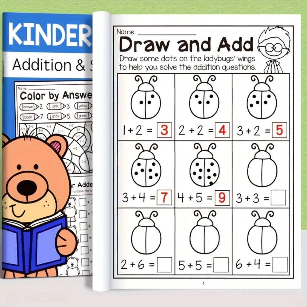 Fichas de exercícios de adição - Kids Education Worksheet avaliação e preço